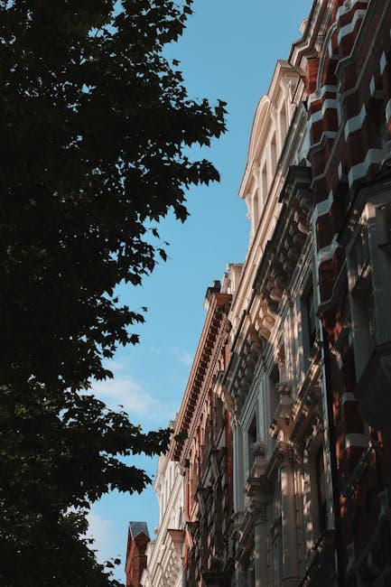 Historic London Architecture under Blue Skies