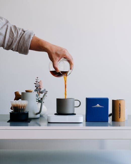 Person Pouring Coffee