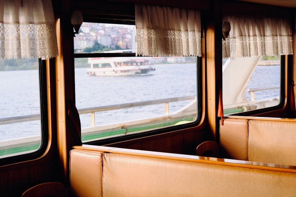 A boat is seen from inside a boat