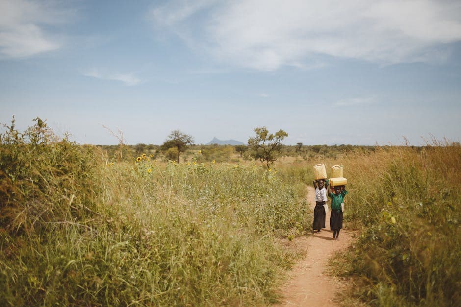 Two Children on a Footpath 