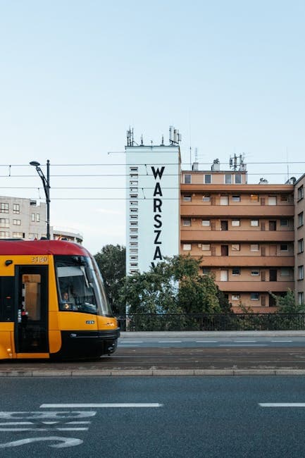 Tram in Warsaw 