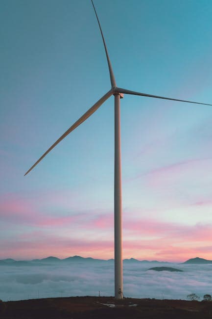 Wind Turbine at Dawn