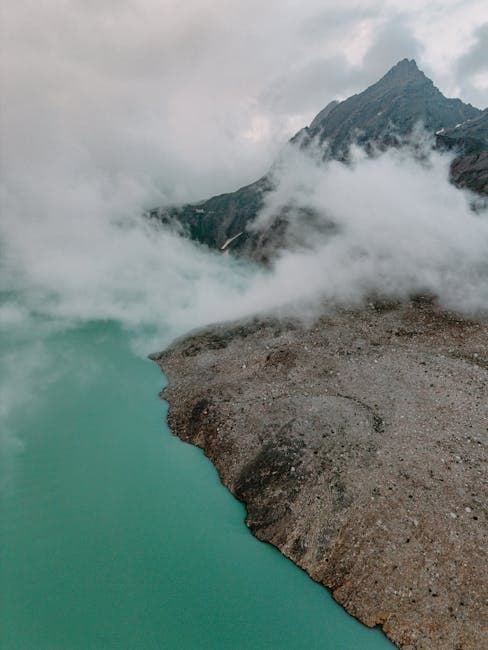 Steam Over a Mountain Lake