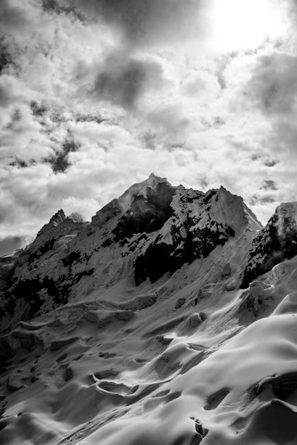 Snow Covered Mountain Peak