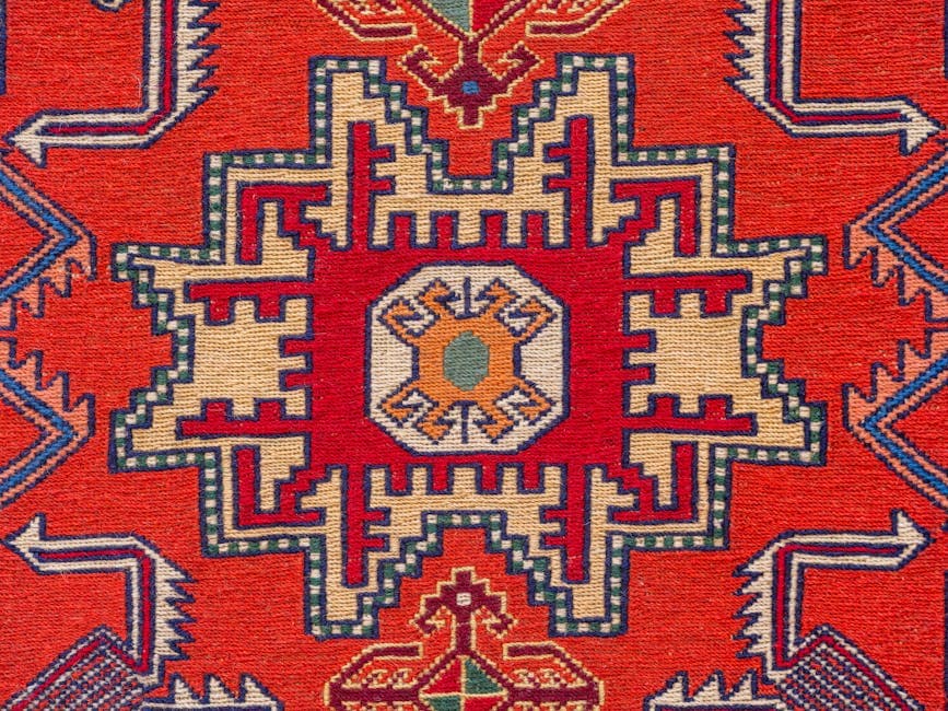 Traditional colorful Turkish carpet