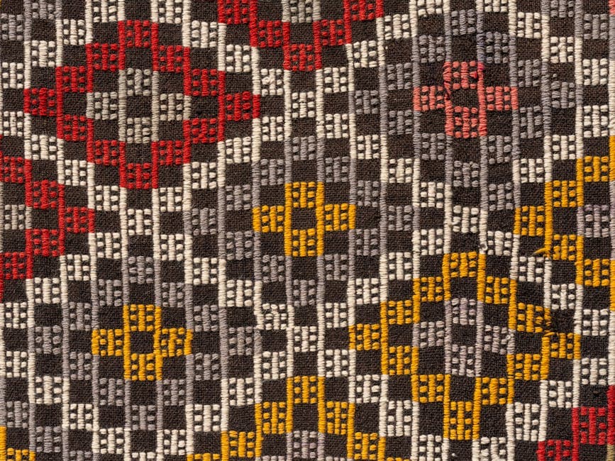 pattern of a colorful carpet