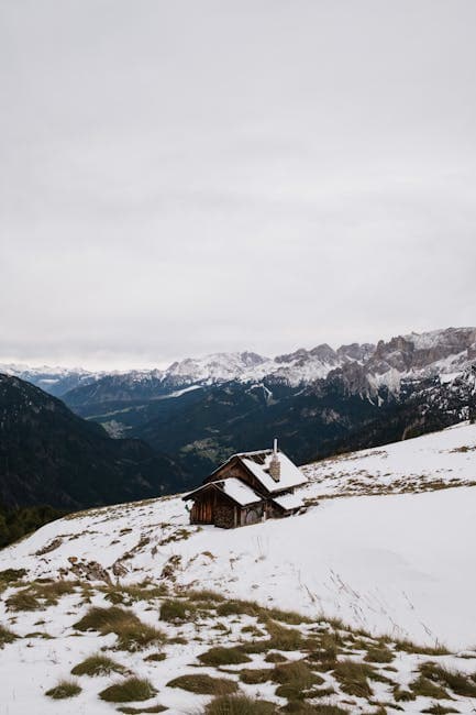 Scenic Winter Landscape in Canazei, Italy