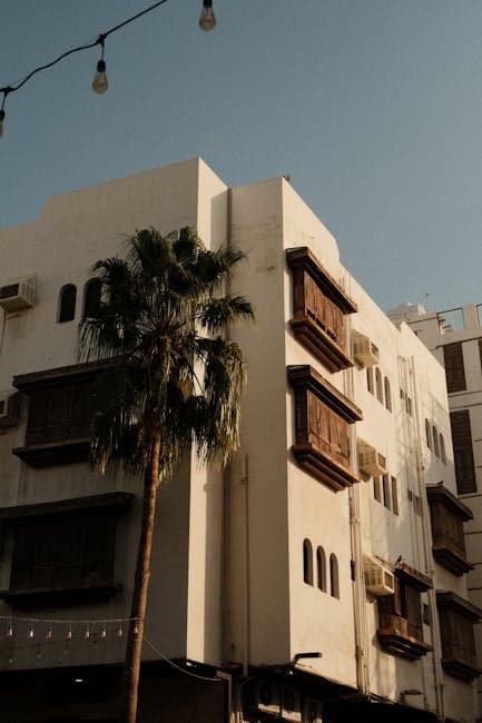 Sunlit Historic Building in Jeddah