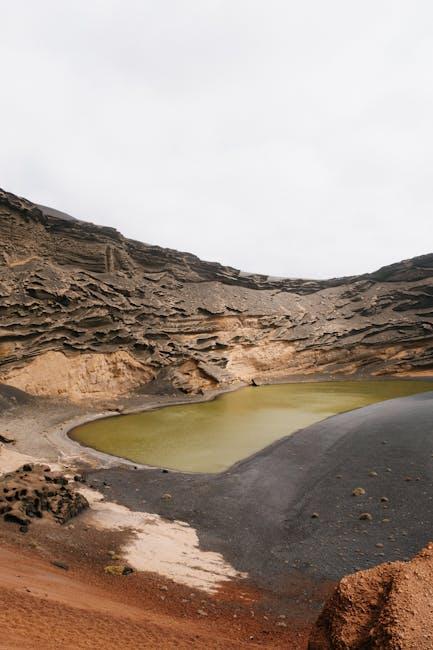 Stunning El Golfo Crater and Green Lagoon in Lanzarote