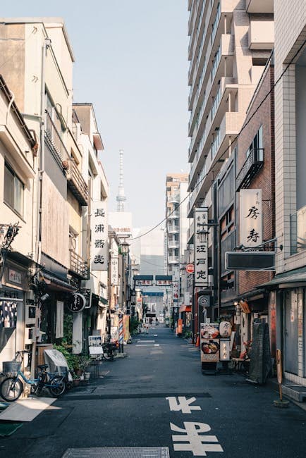 street scenery in Tokyo