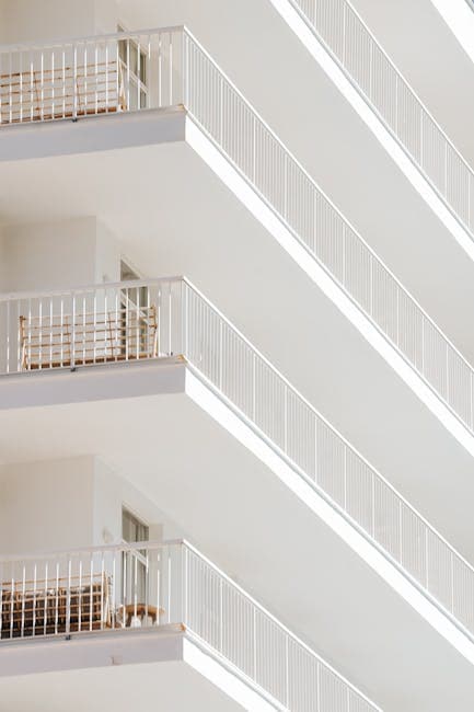 Modern Minimalist Apartment Balconies