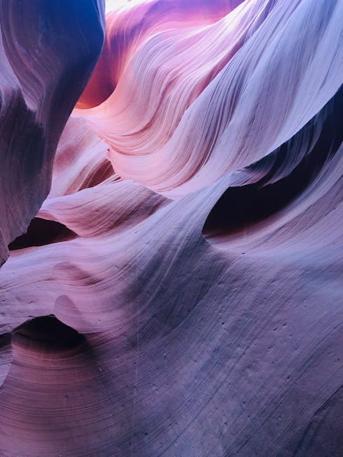 Stunning Colorful Sandstone Formations in Antelope Canyon