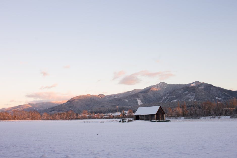 Snowy Landscape in Krieglach, Austria