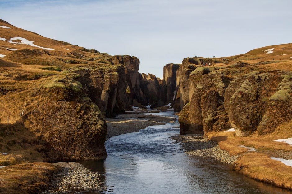 Dramatic Canyon Landscape on Remote Island